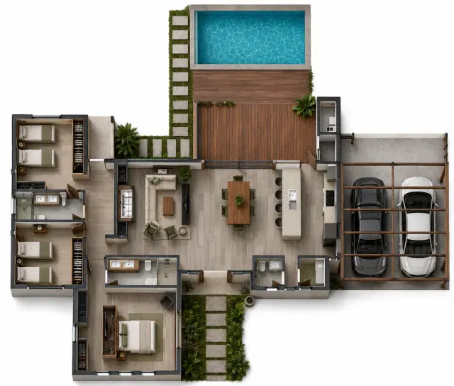 Plano de obra del proyecto 150p-g