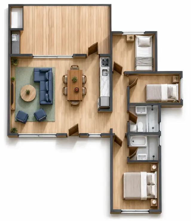 Plano de obra del proyecto 80b-g