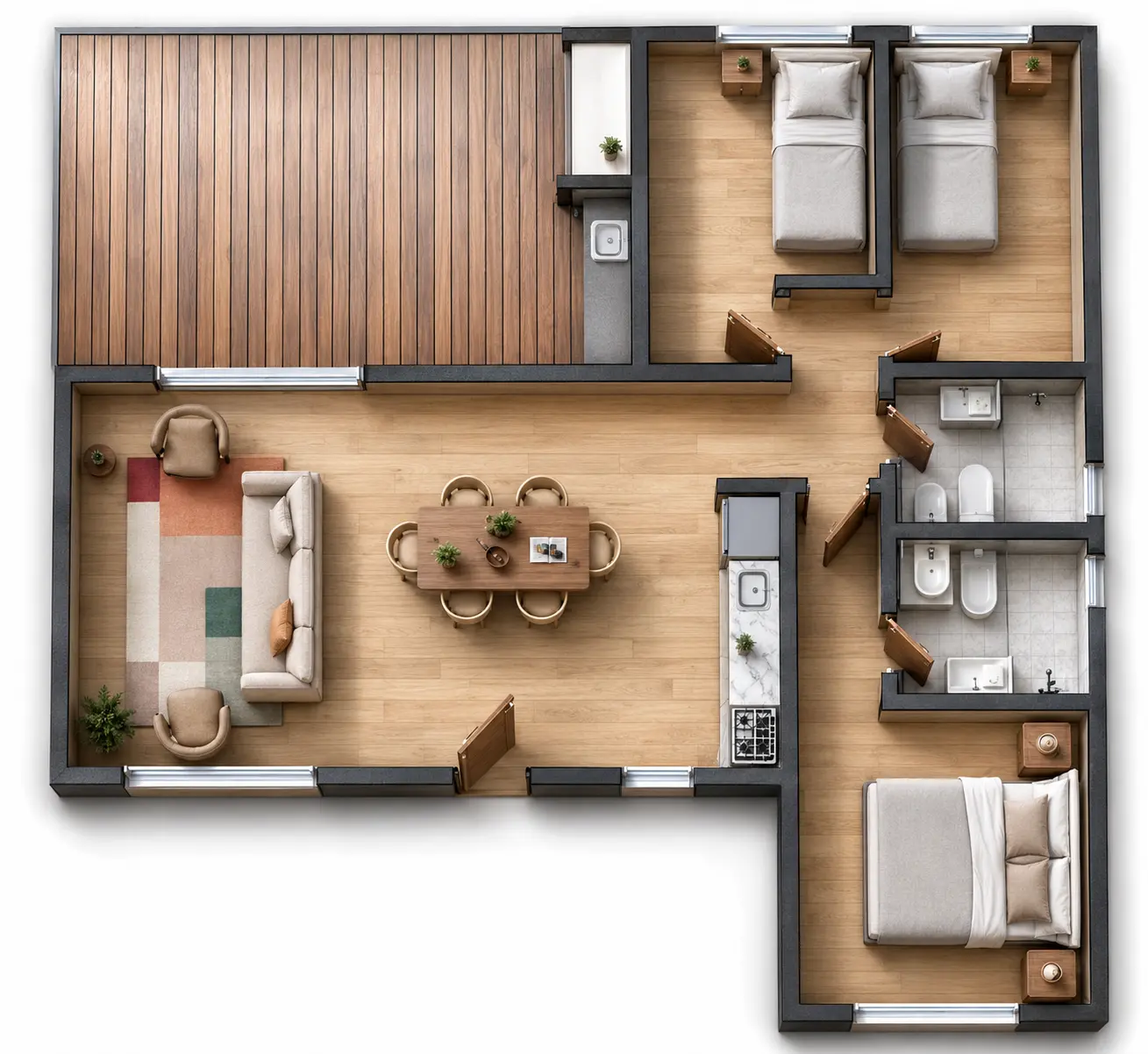Plano de obra del proyecto 80b-c