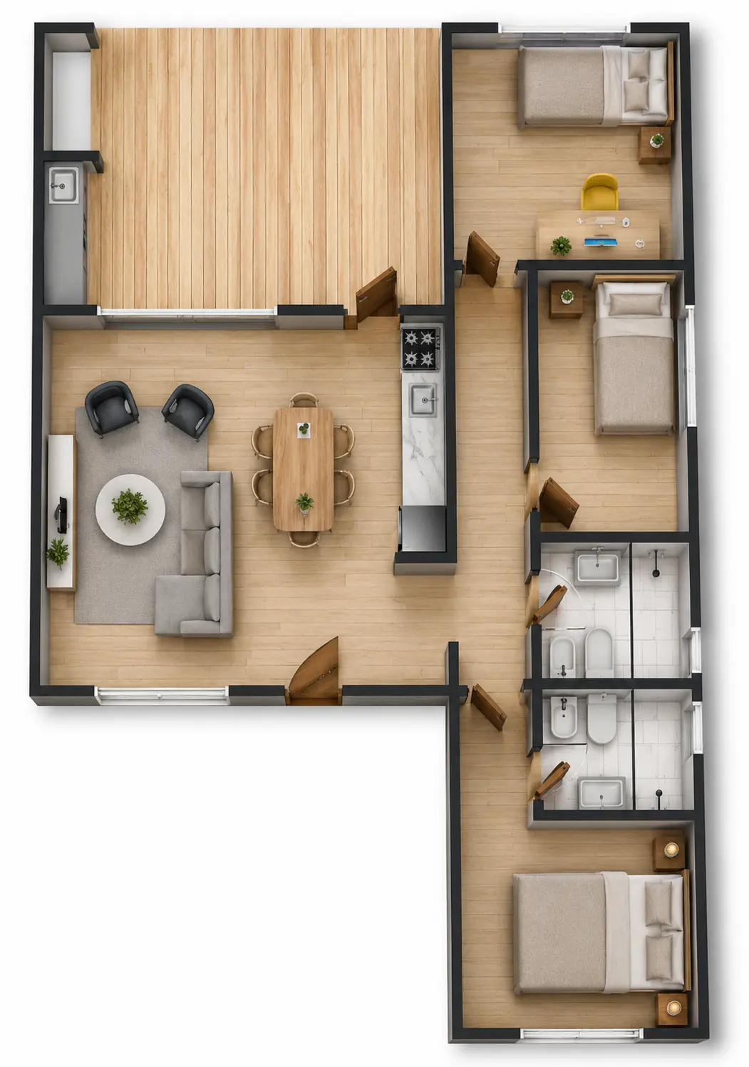 Plano de obra del proyecto 80b-f