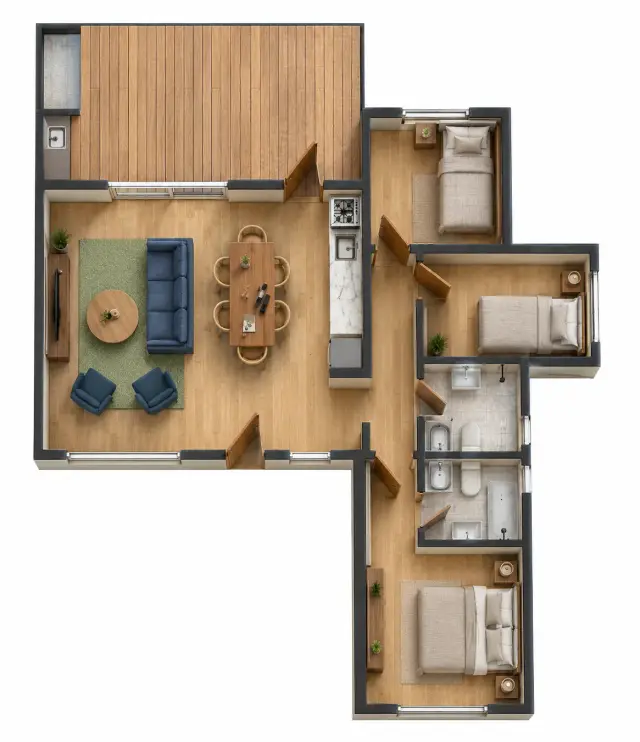 Plano de obra del proyecto 80b-d