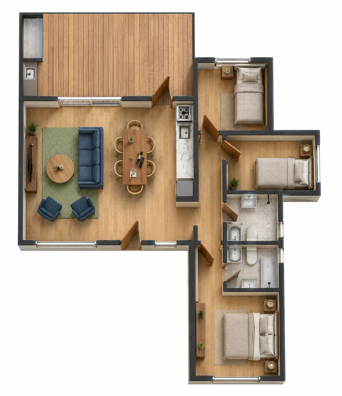 Plano de obra del proyecto 80b-d