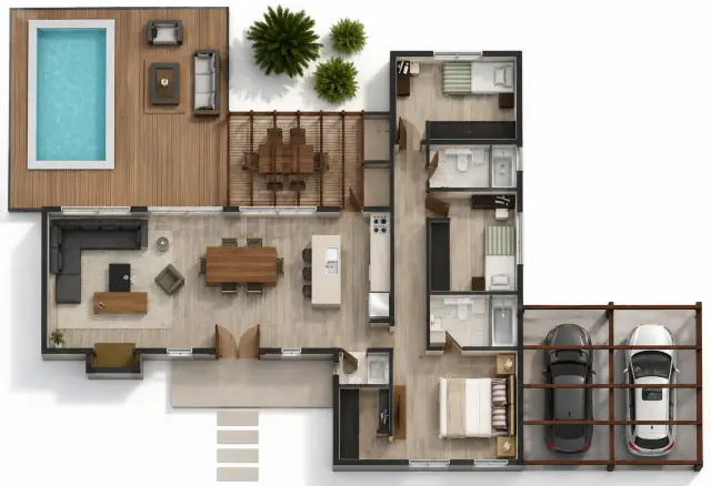 Plano de obra del proyecto 100p-a