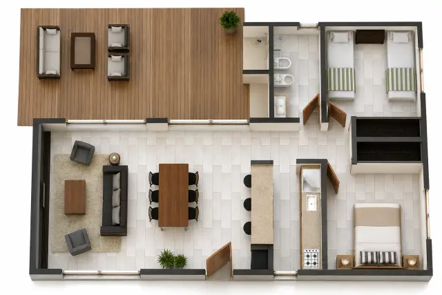 Plano de obra del proyecto 70b-a